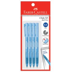 Ball Pen Click X5 PB of 4, Blue 0.5